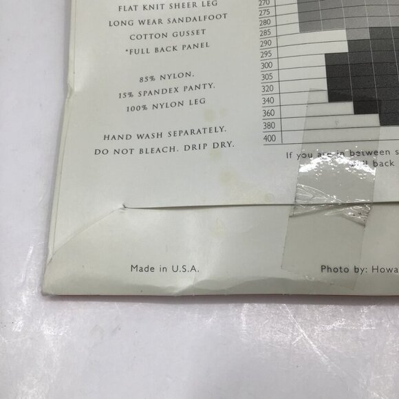 Vintage Avenue Day Sheer Pantyhose Nylons Plus Size EE Deadstock NOS New Navy - Picture 6 of 7